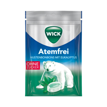 Wick Atemfrei zuckerfrei, Hustenbonbons mit Eukalyptus